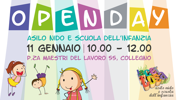 Openday Nido e Scuola dell'infanzia La Certosa a Collegno - 11 gennaio 2020